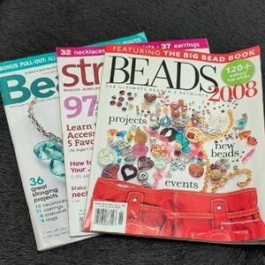 Beads Jewelry Beading Magazine Back Issues 2008 2009 Craft Projects